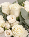 Bouquet with white roses – imaginea 2