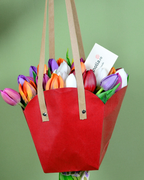 Buchet în gentuță de carton – imaginea 1