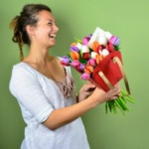 Buchet în gentuță de carton – imaginea 5