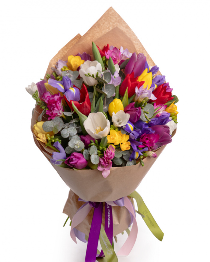 "Pretty Lady" tulip bouquet  – imaginea 1