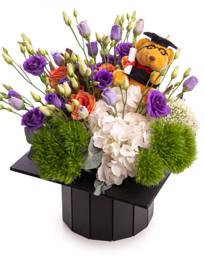 „Smart Blooms” Graduation Arrangement – imaginea 1