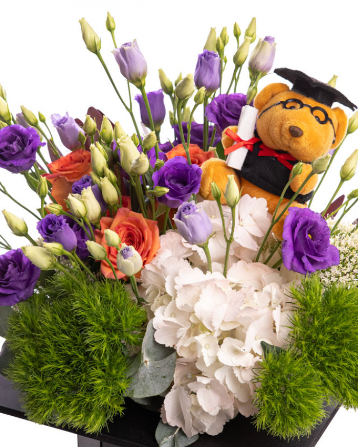 „Smart Blooms” Graduation Arrangement – imaginea 2