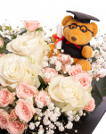 Rose Gratuation Cap Arrangement