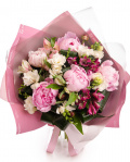 Bouquet with peonies and freesias – imaginea 1