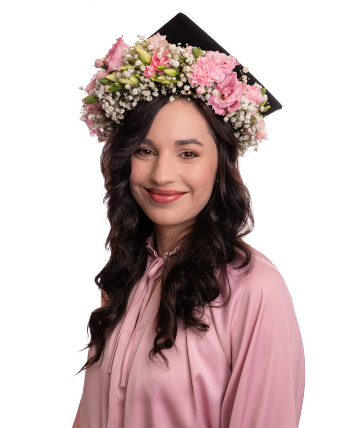 Graduation Natural Flower Crown – imaginea 1