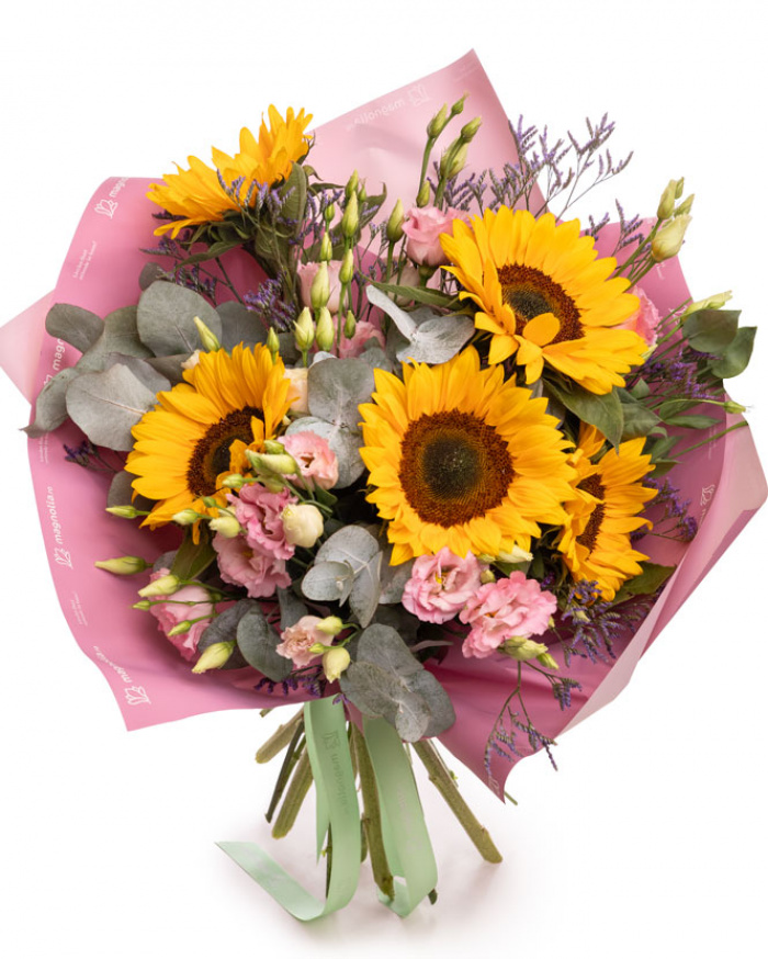 Buchet cu floarea-soarelui „Sunlight Symphony” – imaginea 1