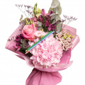 Buchet flori și creioane colorate "Back to school"