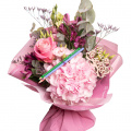 Buchet flori și creioane colorate "Back to school"