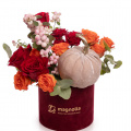 Aranjament de toamna cu dovleci