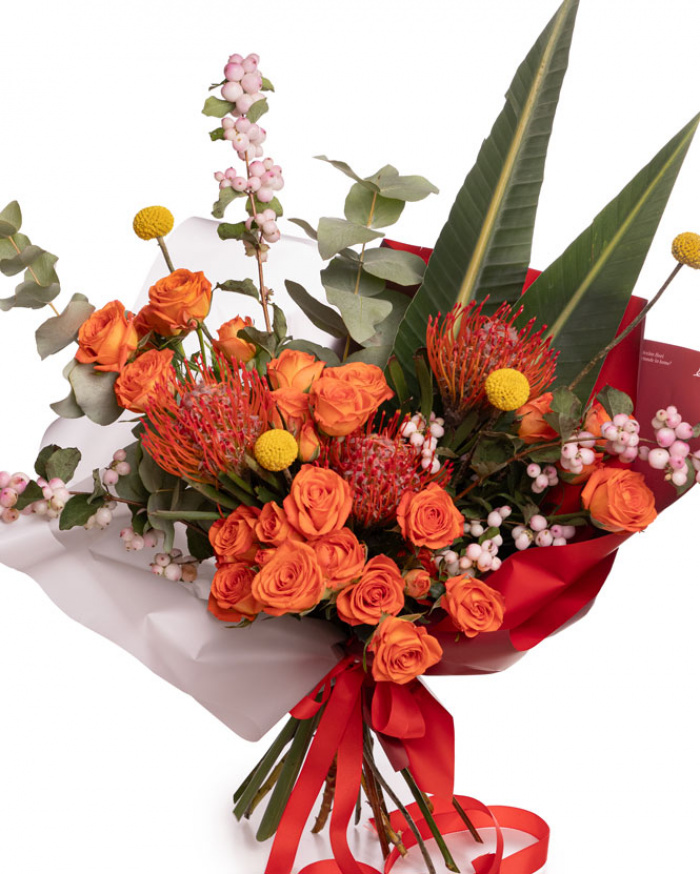 Buchet colorat de toamna, varianta premium