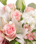 Aranjament floral cu trandafiri și crini "Graceful" – imaginea 2