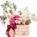 Lădiță cu flori delicate