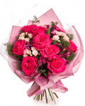 Bouquet of roses and alstroemeria – imaginea 1