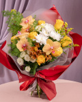 Chrysanthemums autumn bouquet – imaginea 3