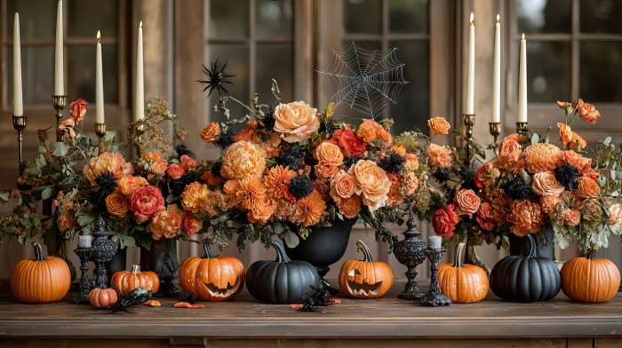 Tematică florală „întunecată” pentru un Halloween cu stil – recomandările floriștilor Magnolia