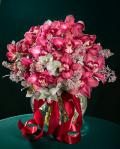 Buchet de iarnă cu orhidee – imaginea 4