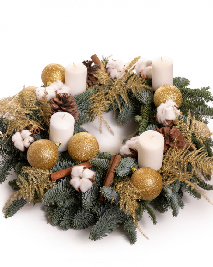 Coroniță de Advent cu lumânări – imaginea 1