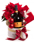 Holiday Gift with Tea and Poinsettia – imaginea 1