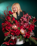 Aranjament floral „Crăciun Regal” – imaginea 1
