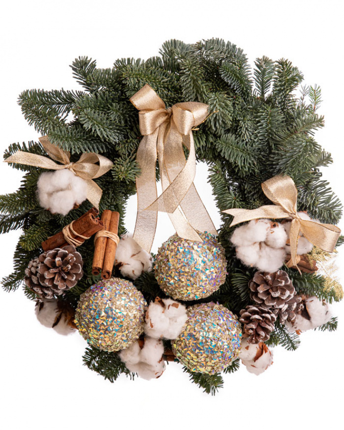 Christmas wreath for winter decoration – imaginea 1