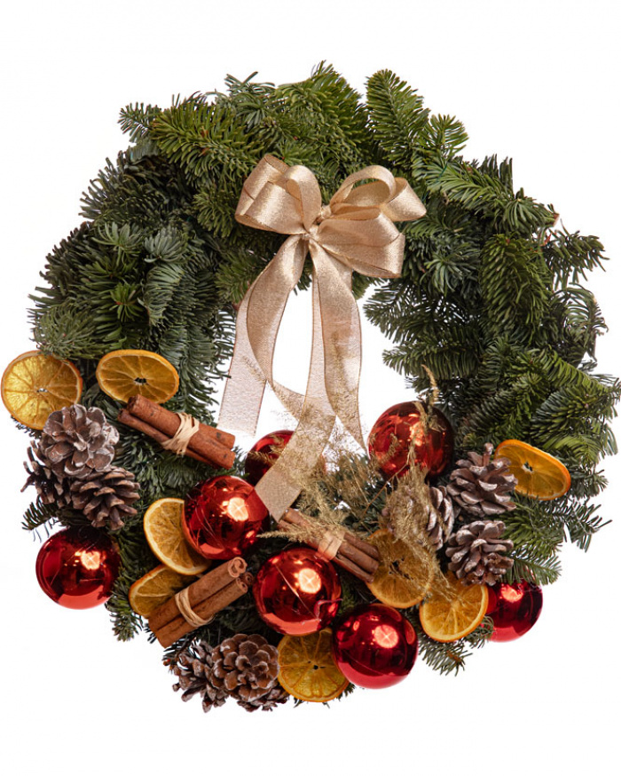Coroniță de ușă „Welcome Christmas” – imaginea 1