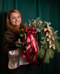"Evergreen" door wreath – imaginea 3