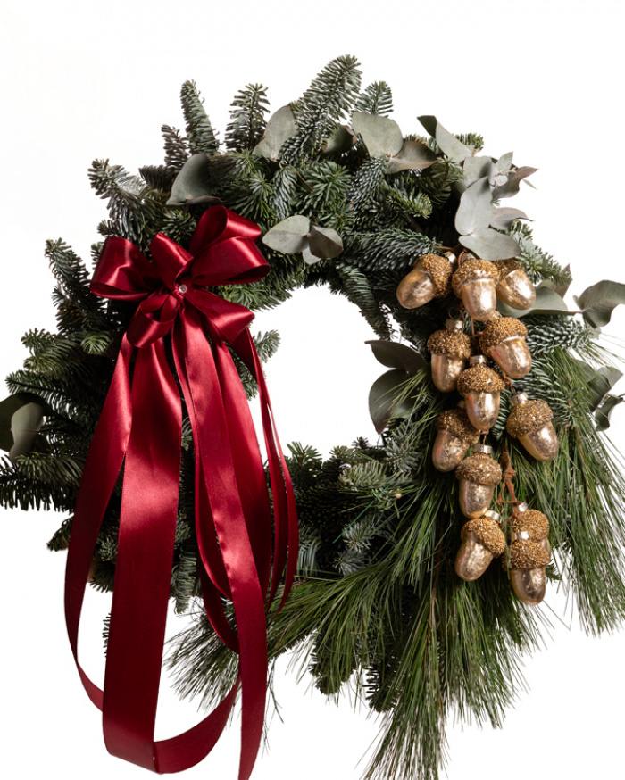 "Evergreen" door wreath – imaginea 1