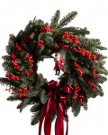 Christmas wreath with Ilex – imaginea 1