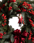 Christmas wreath with Ilex – imaginea 2