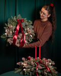 Christmas Combo with Table Arrangement and Wreath – imaginea 1