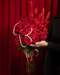 Buchet romantic cu trandafiri – imaginea 3