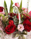 ”Velvet Bloom” Flower Basket – imaginea 2