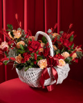 Coș mare cu flori „Majestic Bloom” – imaginea 4