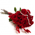 Buchet romantic cu trandafiri