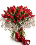 Buchet cu lalele rosii