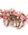 Set aranjamente florale în coș pentru mama si fiica
