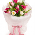 Buchet lalele și frezii „Happiness”