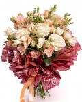 Buchet trandafiri albi „Romance" – imaginea 1