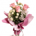 Buchet trandafiri roz "Delight"