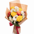 Buchet gerbera si trandafiri