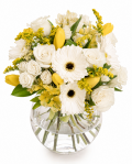 Bouquet with gerbera, roses and alstroemeria – imaginea 1