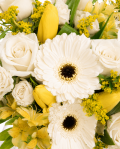 Bouquet with gerbera, roses and alstroemeria – imaginea 2