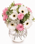Bouquet with roses and gerbera – the image 1