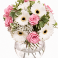Buchet trandafiri și gerbera