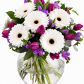 Buchet cu lalele si gerbera