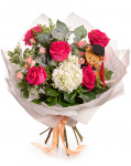 Graduation bouquet with colorful flowers and accessories – imaginea 1