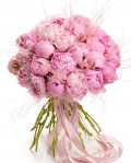 Buchet cu Bujori roz „Soft Romance” – imaginea 2