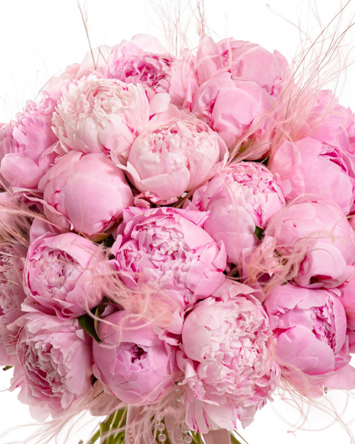 Buchet cu Bujori roz „Soft Romance” – imaginea 3