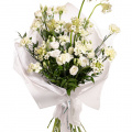 Buchet garoafe si eustoma