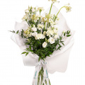 Buchet garoafe și eustoma
